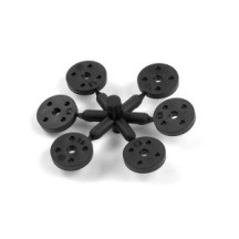 Xray 4-hole composite shock piston set straight wide (2) X358037