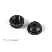 Xray xb808 alu shock body nut for shock boot (2) X358141