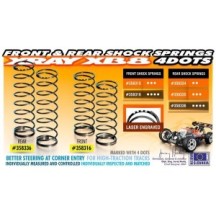 Xray front spring 69mm - 4 dot (2) X358316
