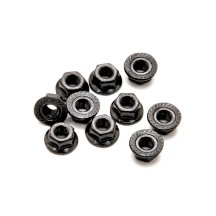 Tuercas de nailon M3 con brida Hobao H39006 (10 uds)
