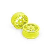 Xray wheels starburst yellow (4) X359809