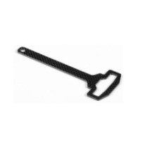 Xray graphite front upper deck 2.0mm - 2wd X361162