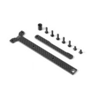 Xray graphite chassis brace upper ddeck - short pack (2) X361168