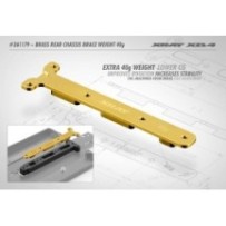 Xray brass rear chassis brace weight 40g X361179