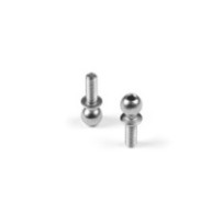 Xray hard steel ball end 5.4mm with thread 8mm - nickel coated (2) X362658