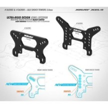 Xray alu shock tower rear 3.0mm - swiss 7075 t6 X363084