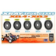 Xray composite 3-pad slipper clutch spur gear 78t / 48 X365878