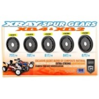 Xray composite 3-pad slipper clutch spur gear 87t / 48 X365887