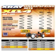 Xray rear spring-set - 4 dots (2) X368287