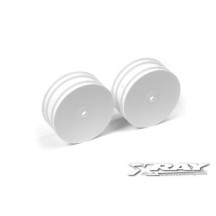 Xray front wheels aerodisk - white (2) X369910