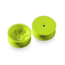 Xray 4wd front wheel aerodisk with 12mm hex ifmar - yellow - hard (2) X369912-y