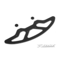 Xray X10 graphite 2.5mm front bumper & shims X371040