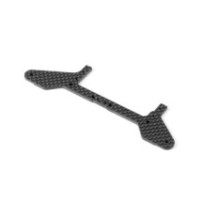 Xray X12 carbon rear pod lower plate for 1-piece chassis - front X371166