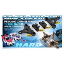 Xray composite front upper arm mount - right - hard X372011