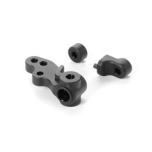 Xray X1 composite steering block - 3-hole & backstops X372213