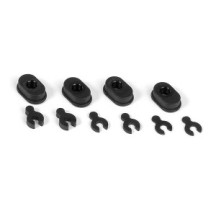 Xray composite eccentric bushings + caster clips (2) X372315