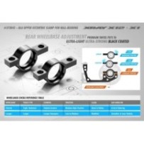 Xray alu upper eccentric clamp for ball-bearing - swiss 7075 t6 X373042