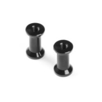 Xray alu rear brace mount 12mm - black (2) X373077