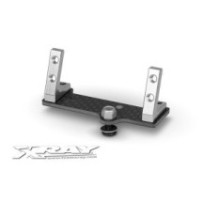Xray center graphite servo mount + alu stands - set (mid-size) X376215
