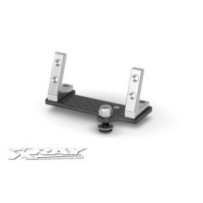 Xray center graphite servo mount + alu stands - set (micro) X376216