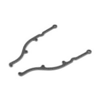 Xray X1 carbon side brace for 1-piece chassis (2) X376336