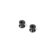 Xray alu mount 6.0mm - black (2) X376366-k