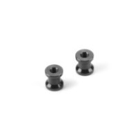 Xray alu mount 6.0mm with m2.5 thread - black (2) X376380