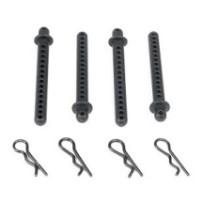 Xray composite body posts (4) + body clips X381300
