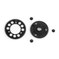 Xray steel spur gear 54t : 48 + composite spur gear adapter X385654