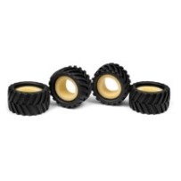 Xray micro monster truck tire & insert chevron (4+4) X389621