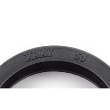 Xray rubber tires + inserts front (50deg) X389650