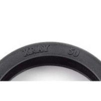 Xray rubber tires + inserts front (50deg) X389650