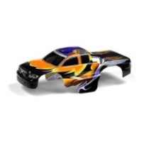 Xray body 1:18 nitro mt painted & trimmed dragonfire orange X389763