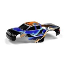 Xray body 1:18 nitro mt painted & trimmed dragonfire blue X389764