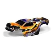 Xray body 1:18 nitro truck painted & trimmed dragonfire orange X389771