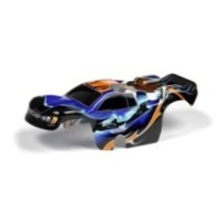 Xray body 1:18 nitro truck painted & trimmed dragonfire blue X389772