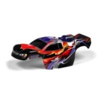Xray body 1:18 nitro truck painted & trimmed dragonfire red X389773