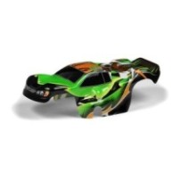 Xray body 1:18 nitro truck painted & trimmed dragonfire green X389774