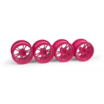 Xray m18mt starburst wheels pink (4) X389948