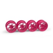 Xray m18mt starburst wheels pink (4) X389948