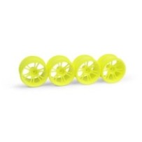 Xray m18mt starburst wheels yellow (4) X389949