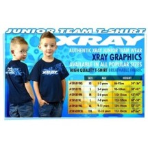 Xray junior team t-shirt (3/4 - 98-104cm) X395019s