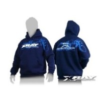 Xray sweater hooded - blue (l) X395500l