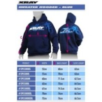 Xray sweater hooded - blue (xs) X395500xs