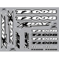 Xray t2'008 sticker for body white X397323