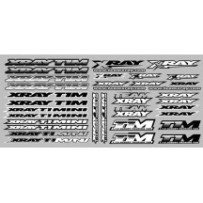 Xray t1m sticker for body white X397329