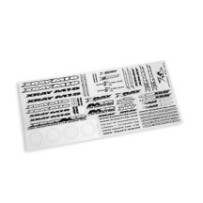 Xray m18 sticker for body white X397340