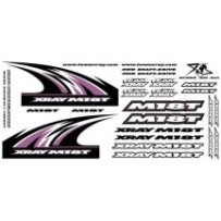 Xray m18t sticker for body white X397341