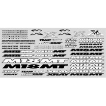 Xray m18mt sticker for body white X397342