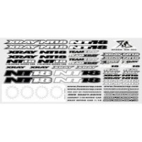 Xray nt18 sticker for body white X397343